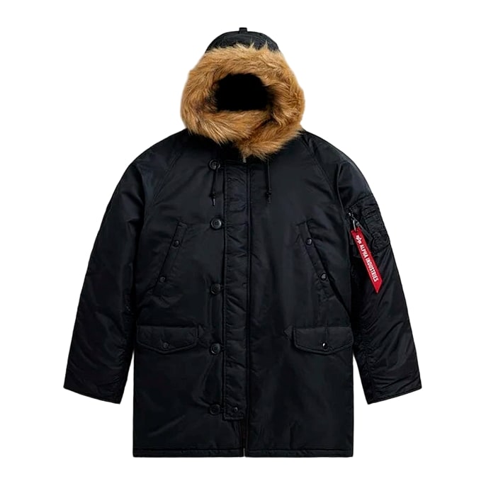 Мужская куртка парка Alpha Industries Heritage N-3B Parka Black