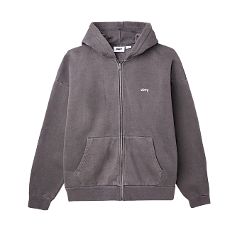 Толстовка Obey Lowercase Pigment Zip Hood