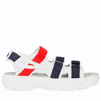 Сандалии женские FILA Disruptor Sandal White/Navy/Red