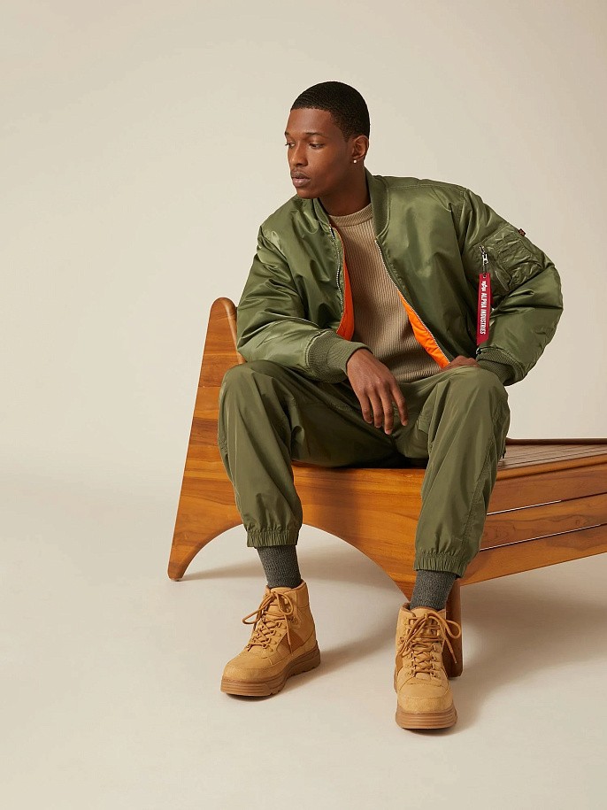 Куртка бомбер мужская Alpha Industries MA-1 Sage Green