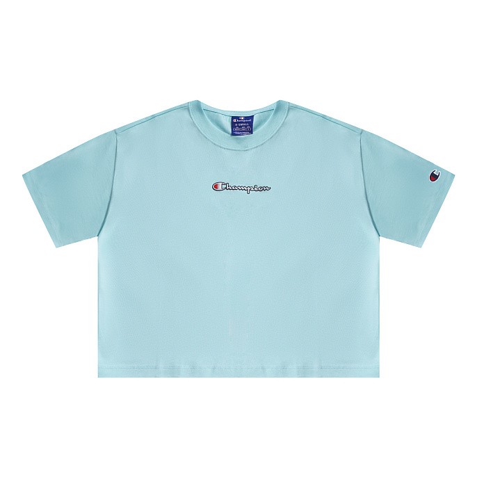 Футболка укороченная женская Champion Script Logo Cropped Boxy T-shirt