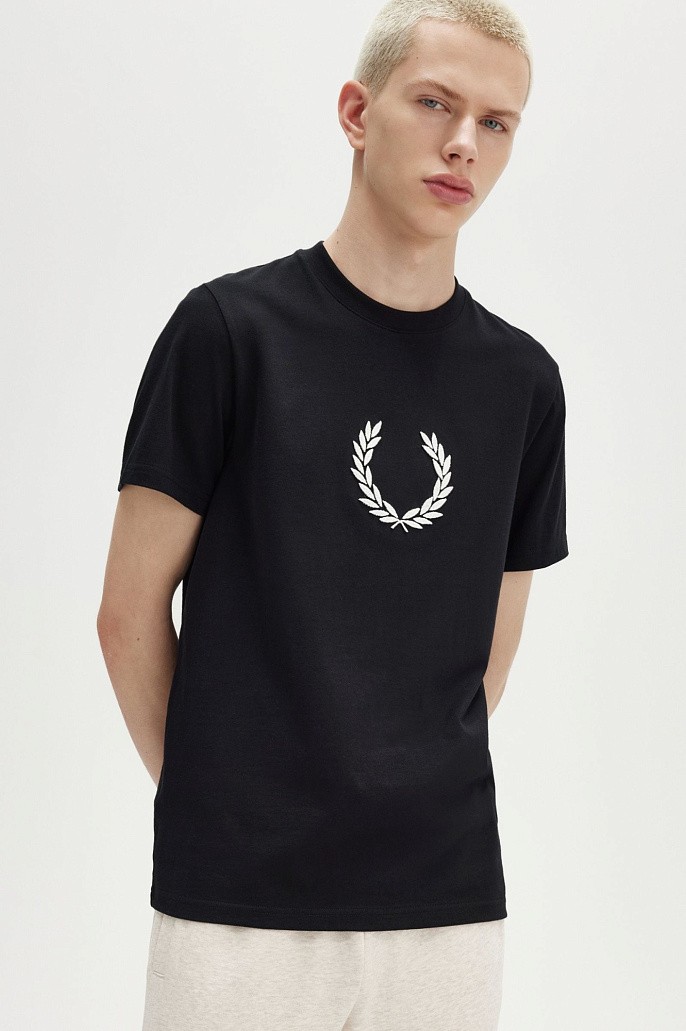 Футболка Fred Perry Textured Laurel Wreath T-Shirt