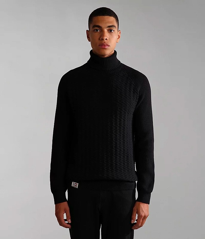 Свитер Napapijri Trondheim Turtle Neck Knitwear Black