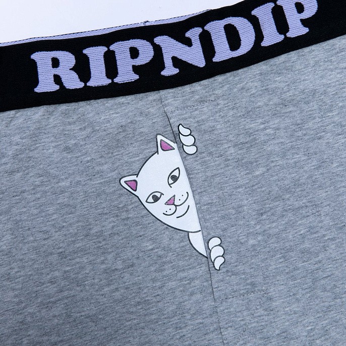 Трусы RIPNDIP Peek A Nermal Boxers Heather Grey