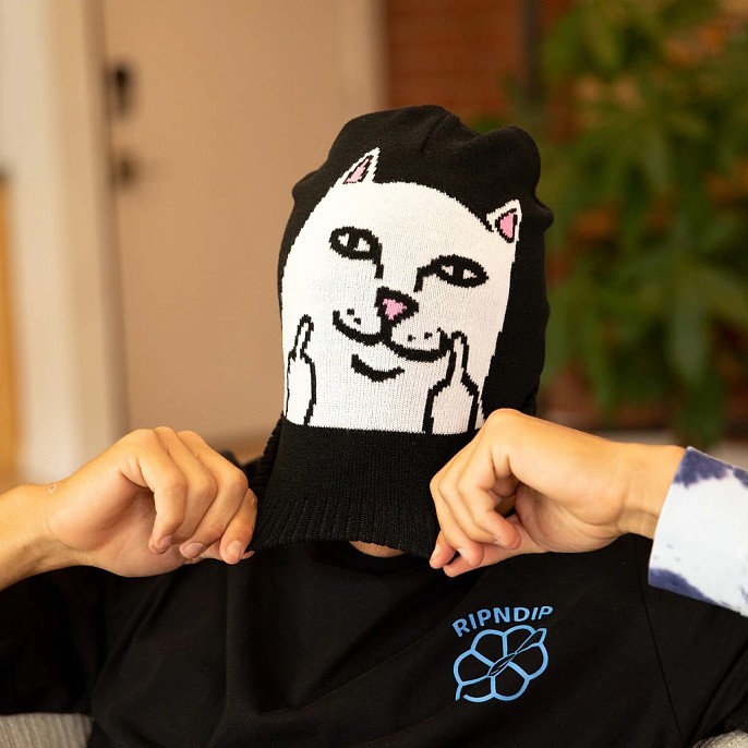 Шапка RIPNDIP Peeking Nermal Beanie Black