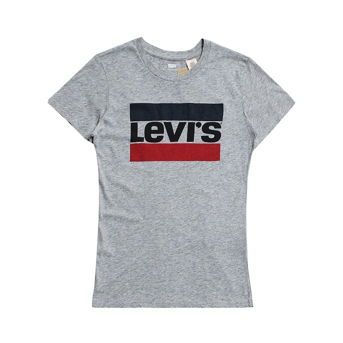 Женская футболка Levi's The Perfect Tee Sportswear Logo Smokestack Heather