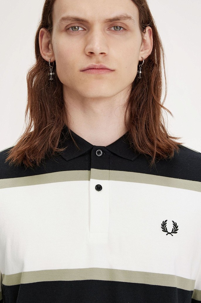 Рубашка поло мужская Fred Perry Relaxed Stripe Polo Shirt