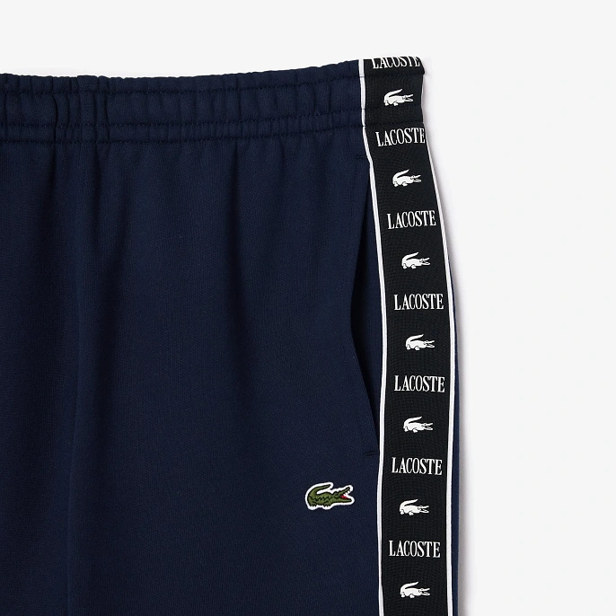 Спортивные брюки Lacoste Men's Logo Stripe Sweatpants Blue Marine