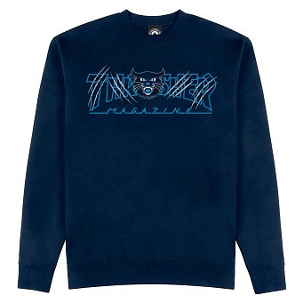 Толстовка Thrasher Gato Navy