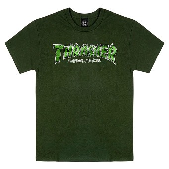 Футболка Thrasher Brick T-Shirt Forest Green