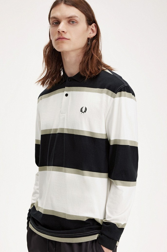 Рубашка поло мужская Fred Perry Relaxed Stripe Polo Shirt