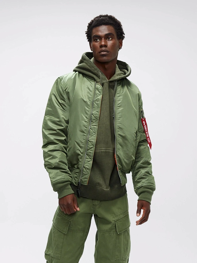 Куртка бомбер мужская Alpha Industries MA-1 Slim Fit Sage Green