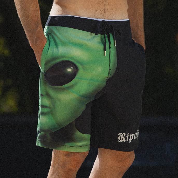 Шорты RIPNDIP We Come In Peace Swim Shorts Black