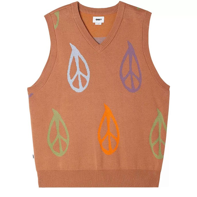 Жилет Obey Peaced Sweater Vest