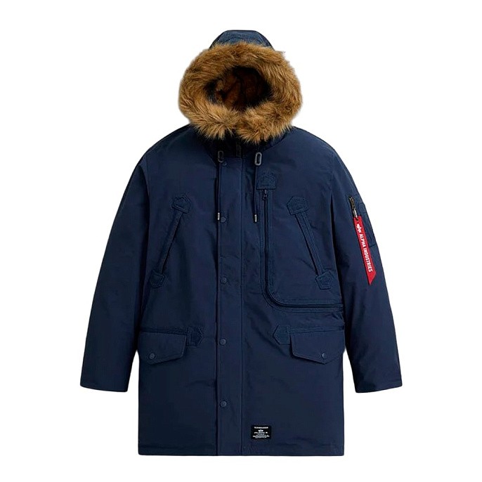 Мужская парка Alpha Industries N-3B Alpine Parka Gen II Replica Blue