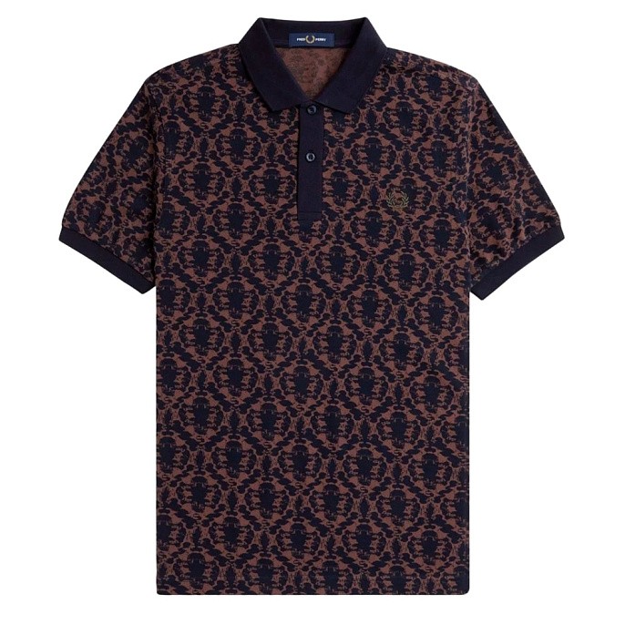 Рубашка поло мужская Fred Perry Ink Blot Print Fred Perry Shirt