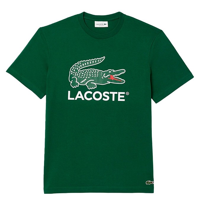 Футболка Lacoste Cotton Jersey Signature Print T-Shirt