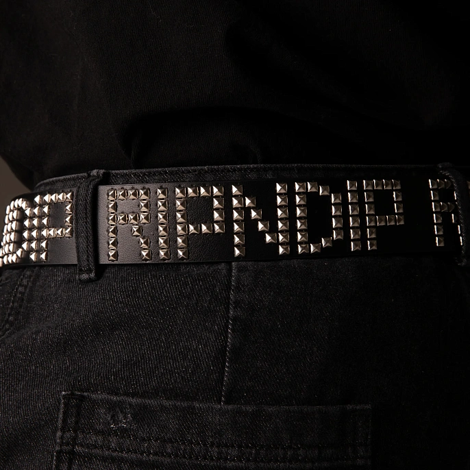 Ремень RIPNDIP Rockstar Leather Belt Black