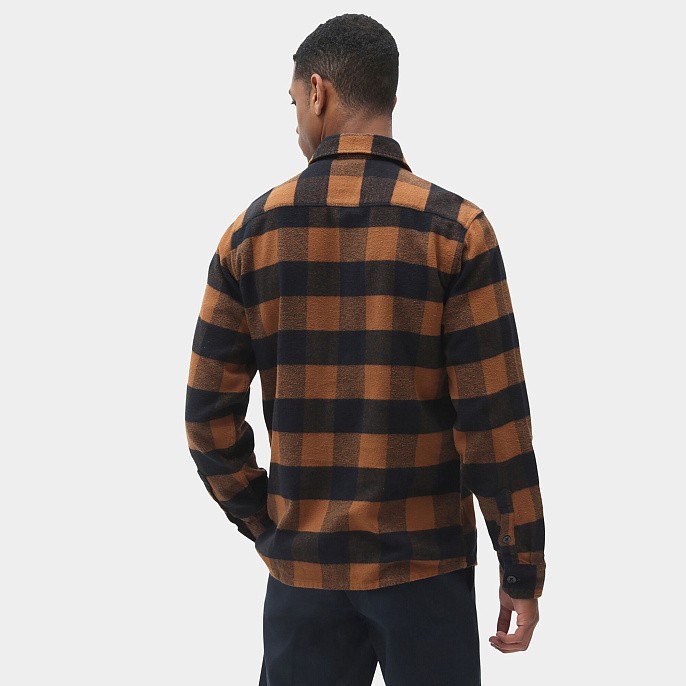 Рубашка Dickies Sacramento Shirt Black and Brown Duck Plaid