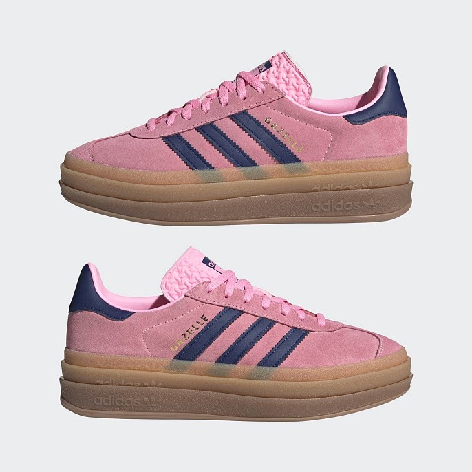 Кроссовки женские adidas Originals Gazelle Bold Pink Glow/Victory Blue/Gum